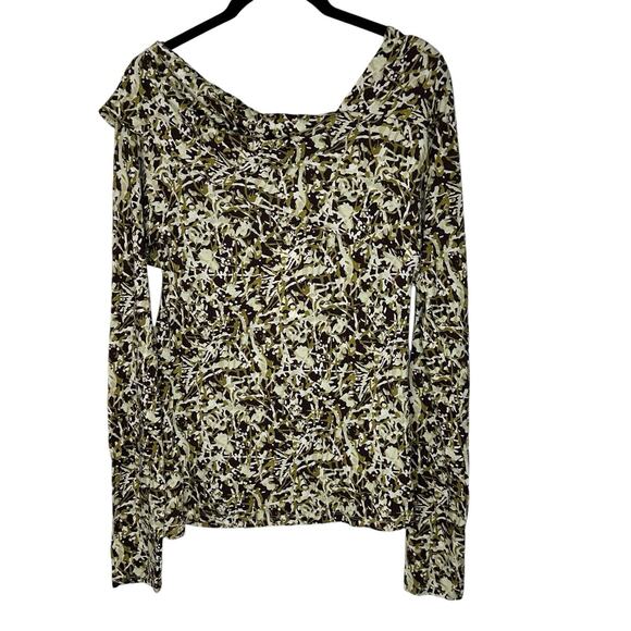 NWT Soft Joie Women Cersei Long Sleeve Top Medium Unique Neckline Chocolate Plum - Picture 7 of 14